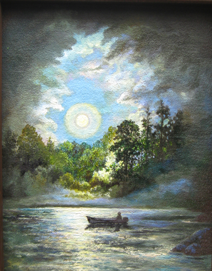 Ночная рыбалка при полной луне