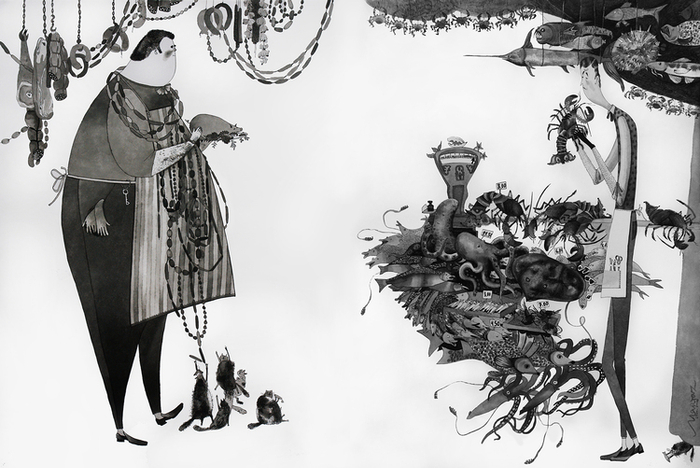 Мэри Поппинс. Мясник и Рыбник (глава 8) разворот 60х80 см