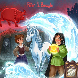 Концепт обложки книги "Последний единорог"