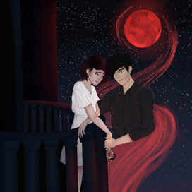 Фанарт по новелле "Рождённая луной"