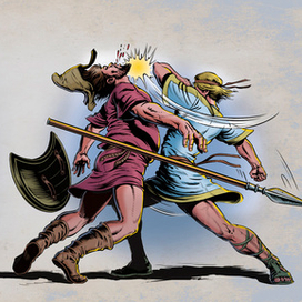 Древние батальные сцены I - фенарт