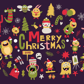 Crazy christmas monsters. Сумасшедшие Рождественские монстры