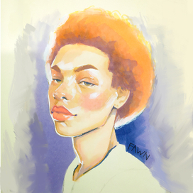 Моя первая попытка в рисовании маркерами