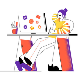 Девушка в сети