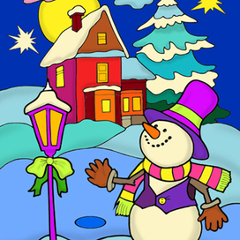 раскраска Рождество