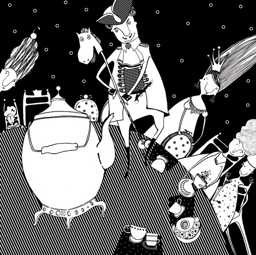 Конь на столе