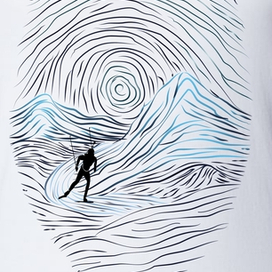 Отпечаток лыжника