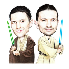 Портр.иллюстр.Братья близнецы.StarWars