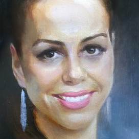 Портрет А.М. Фрагмент.