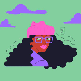 Персонаж в облаках