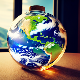 Земля в бутылке