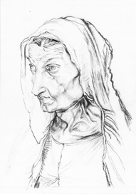 Портрет матери (копия работы А.Дюрера )