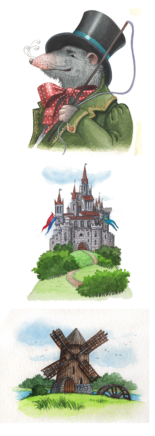 Заставки к сказкам.