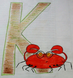 Идея для детского алфафита."К" 