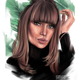 Девушка в листьях