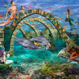 Коллаж "Подводный мир"