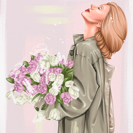 Нежный весенний арт