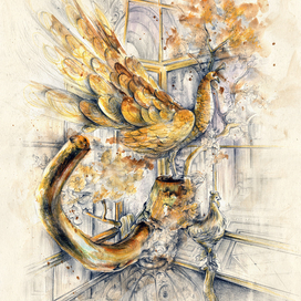 Часы "Павлин"