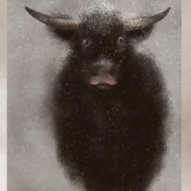 Задумчивая корова 