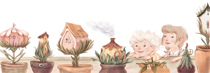 Иллюстрация для книги "Майсси из цветочного домика"