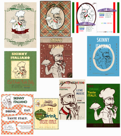 Макеты флаера для ресторана