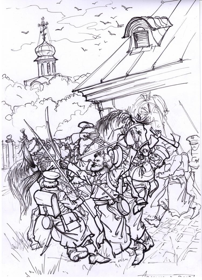 Второе сражение за Полоцк. Буквально:"Гуртом и батьку бить хорошо")