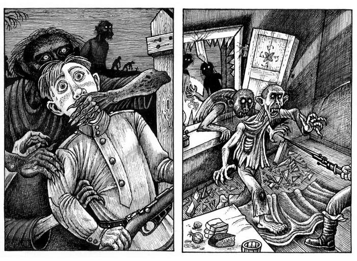 Черная земля. илл-и к циклу В. Щепетнёва