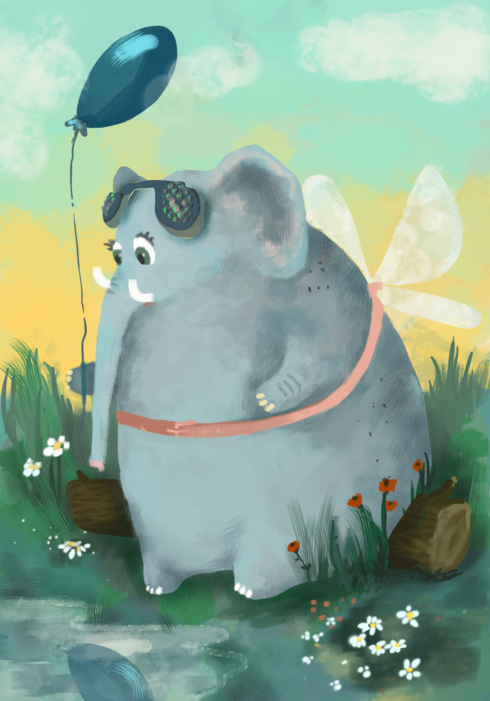 как слон мухой нарядился