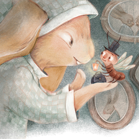 Иллюстрация для книги Елены Ульевой   "Полезные сказки для хорошего сна" 