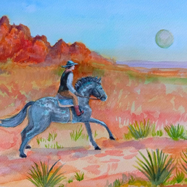 В Американских прериях.