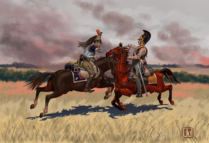 Поединок кирасир. 1812г.