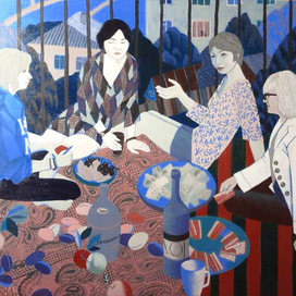 Вечер на балконе общежития