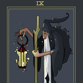 Карта таро "Отшельник"