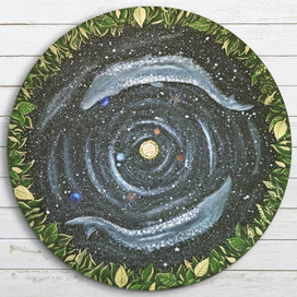 В золоте зелени роз. Река светла.