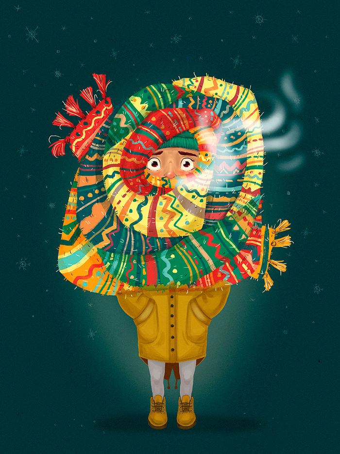 Модный шарф