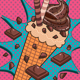 Мороженое (Pop Art)