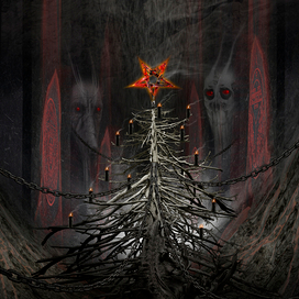 Cover art for "Black New Year" (anthology of horror stories)