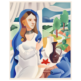 девушка у окна