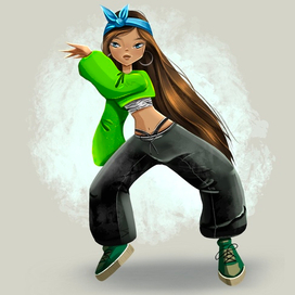 Девушка танцор. Хип хоп