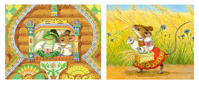 проработка персонажей. фрагменты ("Теремок")