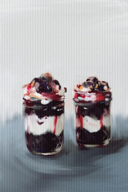  мороженное с ягодами 