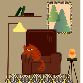 кот - хозяин в доме