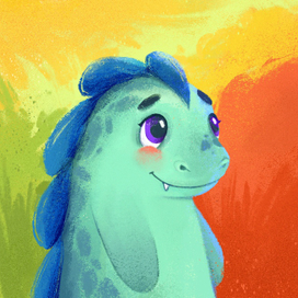 Персонаж для книги о Динозаврике 