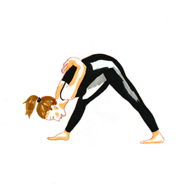 Позы йоги | Паршвоттанасана