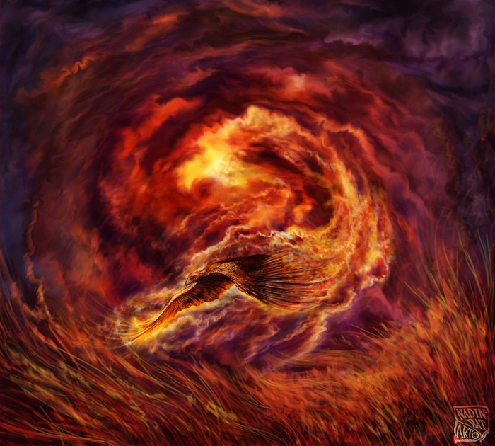 Перун.ПъснA Рунъ.Обложка для муз.диска. ил.3 Огненный .