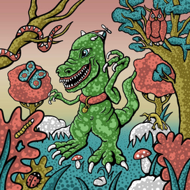 Dinosaur says rrrrawr!