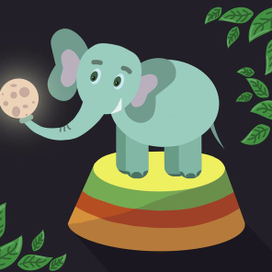 Слоник и луна