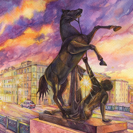 Работа на конкурс #рисуйпитер6