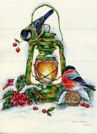 " Зимняя лампа ".