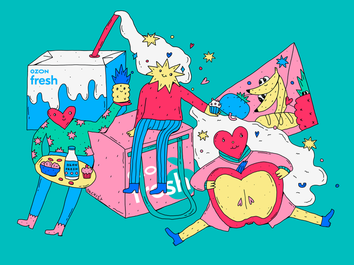 Иллюстрация для OZON fresh